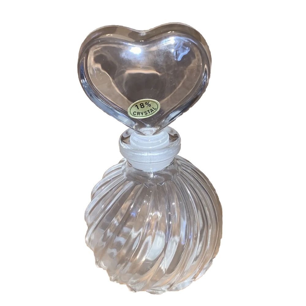 Teleflora Perfume Bottle With Genuine Lead‎ Crystal Stopper New In Box